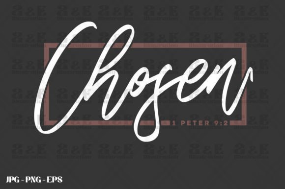 Chose in Him Christian Scripture 1 Peter Graphics