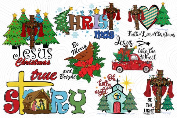 Christian and Christmas Bundle SVG PNG