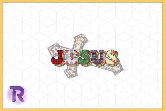 Cross Jesus Christmas Pattern PNG