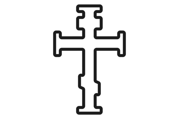 Crucifix Icon: Orthodox Christian Cross Graphics & Illustrations