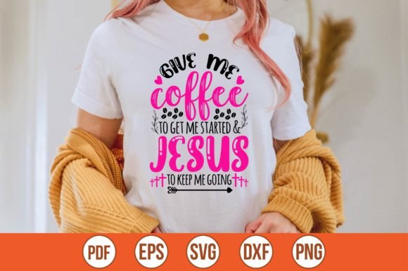 Give Me Coffee Jesus SVG for Crafts and Graphics