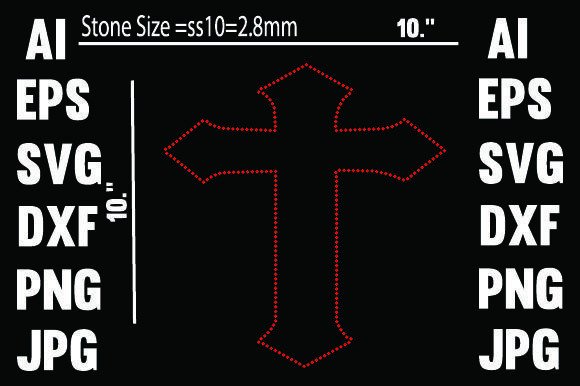 Jesus Christ Rhinestone Design