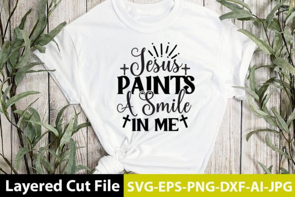 Jesus Paints a Smile in Me SVG Design