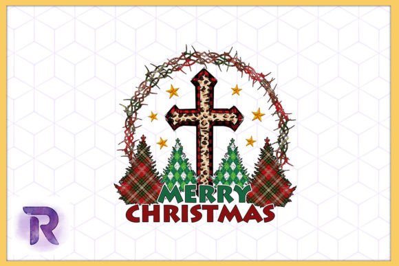 Merry Christmas Plaid Jesus Sublimation Graphics