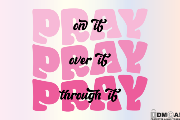 Pray on It SVG: Graphics for Print Templates